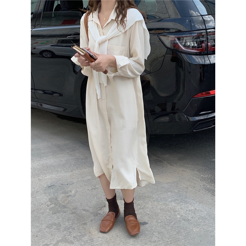 SUXI Áo Sơ Mi Tay Dài Màu Sắc Thời Trang Dành Cho Nữ