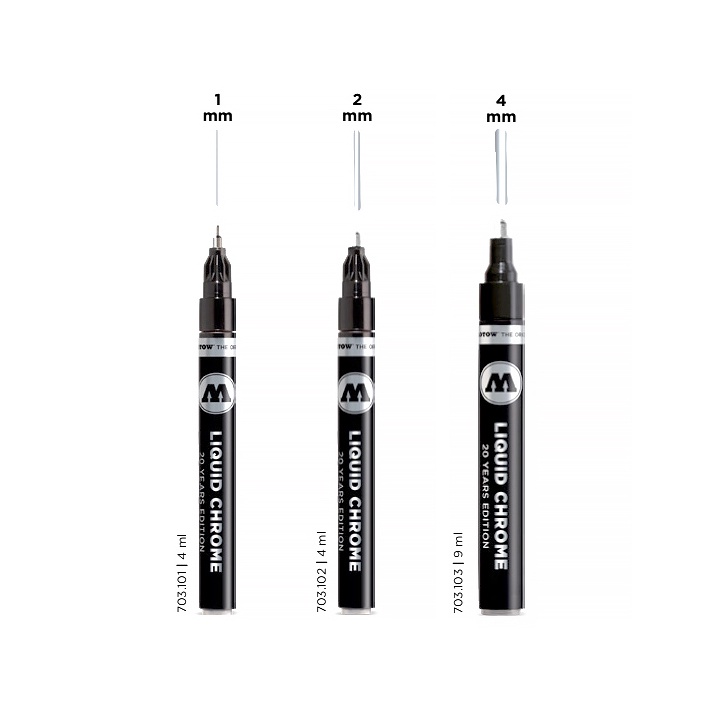 Bút kẻ bút tô bút sơn cho mô hình Molotow Liquid Chrome Marker tool hobby