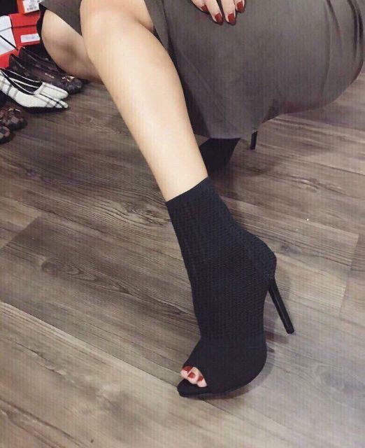 Boots len hở mũi HN 108