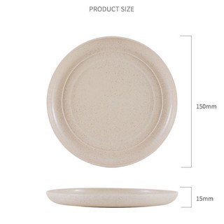 SET 6 ĐĨA NHỰA LÚA MẠCH MÀU PASTEL