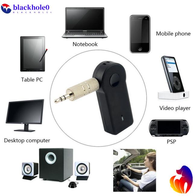 Thiết bị nhận âm thanh Bluetooth không dây 3.5mm tiện lợi cho xe hơi