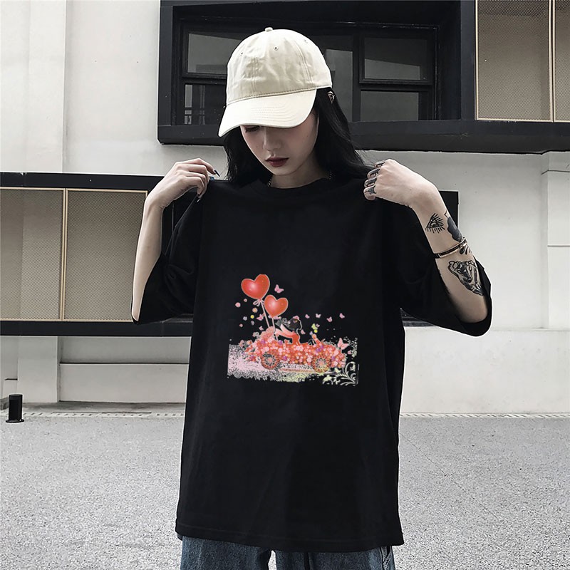 Áo Phông Nữ Cotton 100% In Hình 3D Cao Cấp Szone PF34