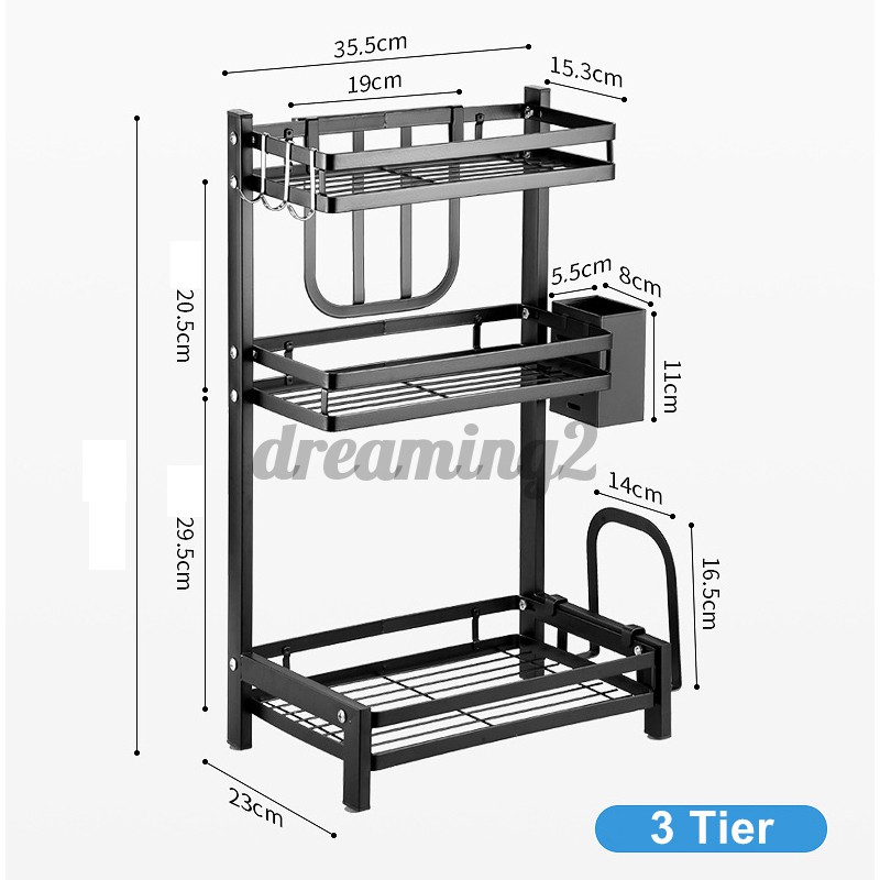 Giá Để Lọ Gia Vị 2 / 3 Tầng Tiện Lợi