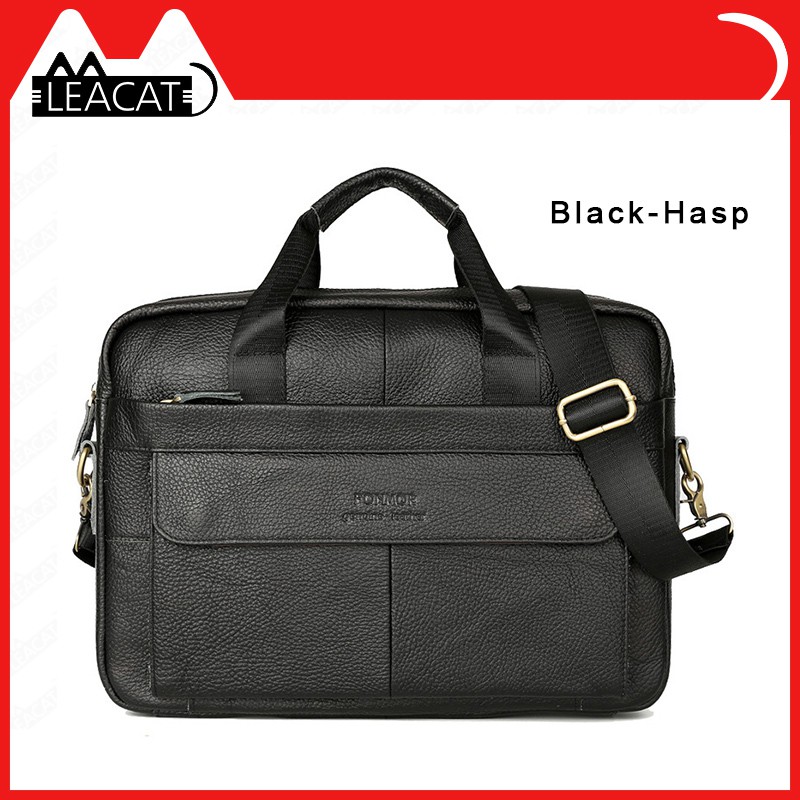 🔥 Hàng sẵn sàng🔥 【Leacat】cặp da bò Túi xách da thật Túi xách nam công sở sang trọng cao cấp | BigBuy360 - bigbuy360.vn