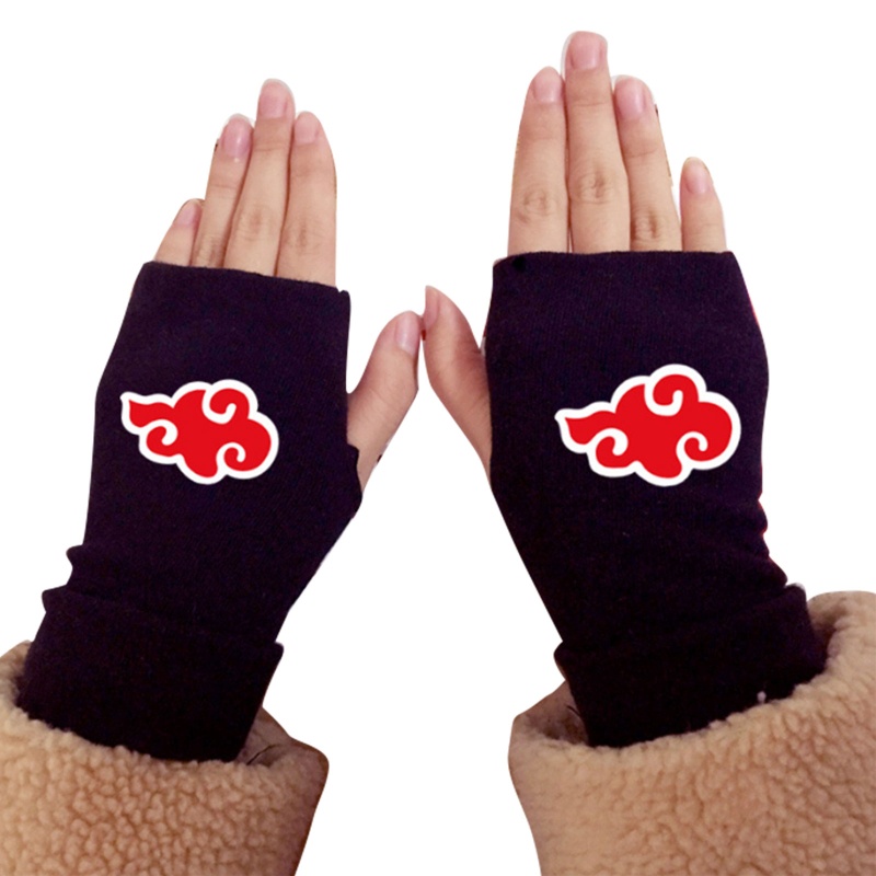 Găng tay chống nắng giữ ấm in họa tiết phong cách anime thời trang cho nữ