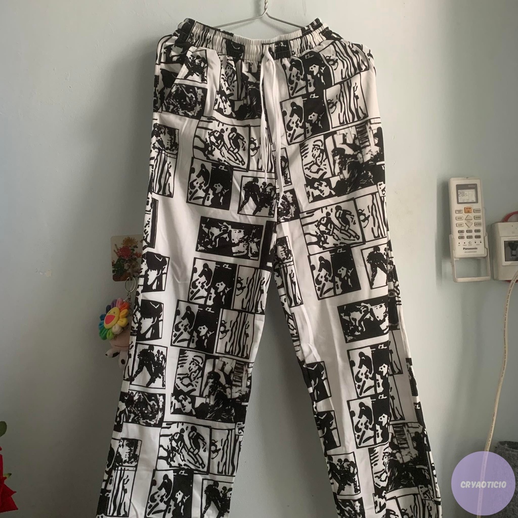 Quần dài jogger phong cách Manga Anime Nhật Bản unisex cryaotic10