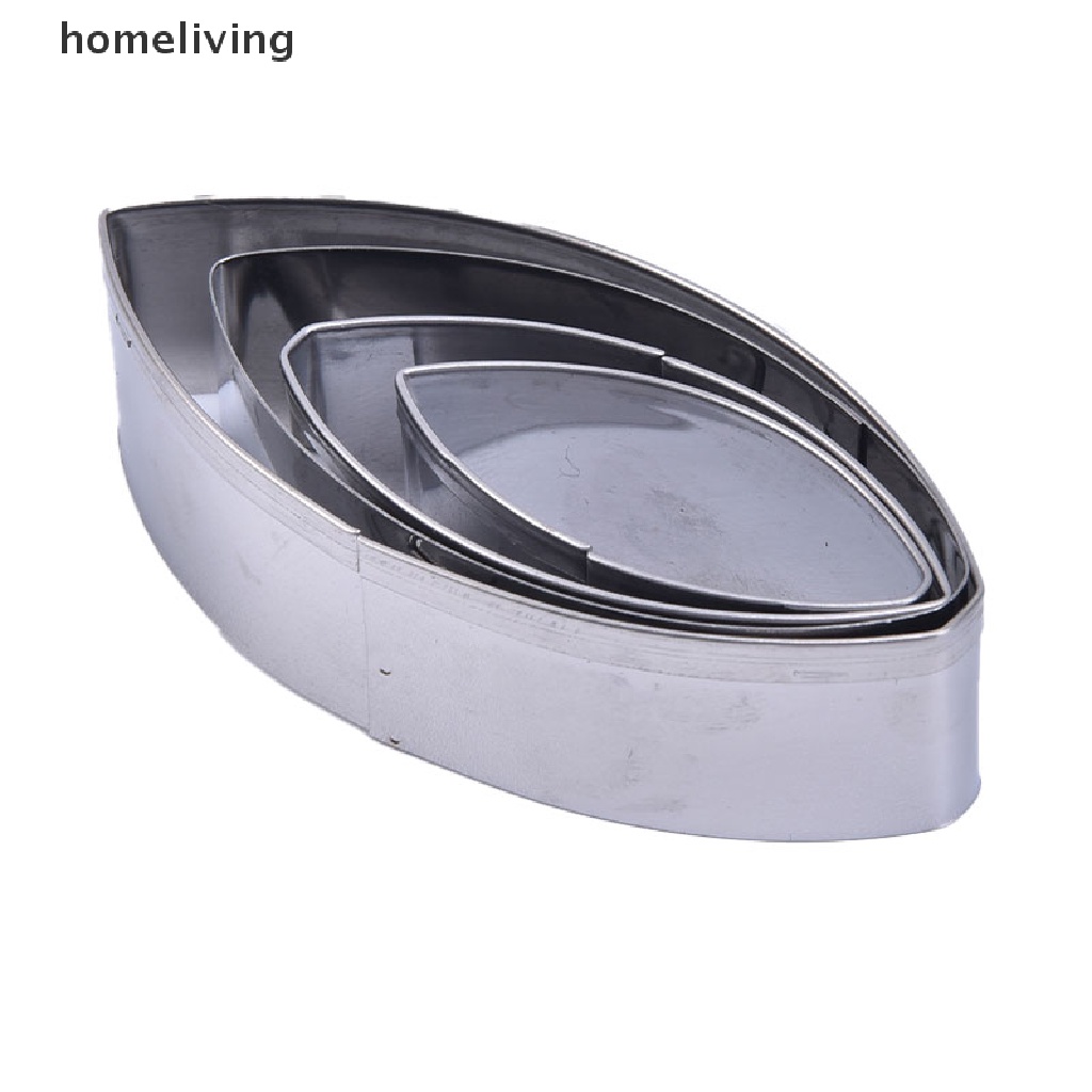 Bộ 4 Khuôn Cắt Bánh Mousse Hình Hoa Sen Bằng Thép Không Gỉ Tiện Dụng