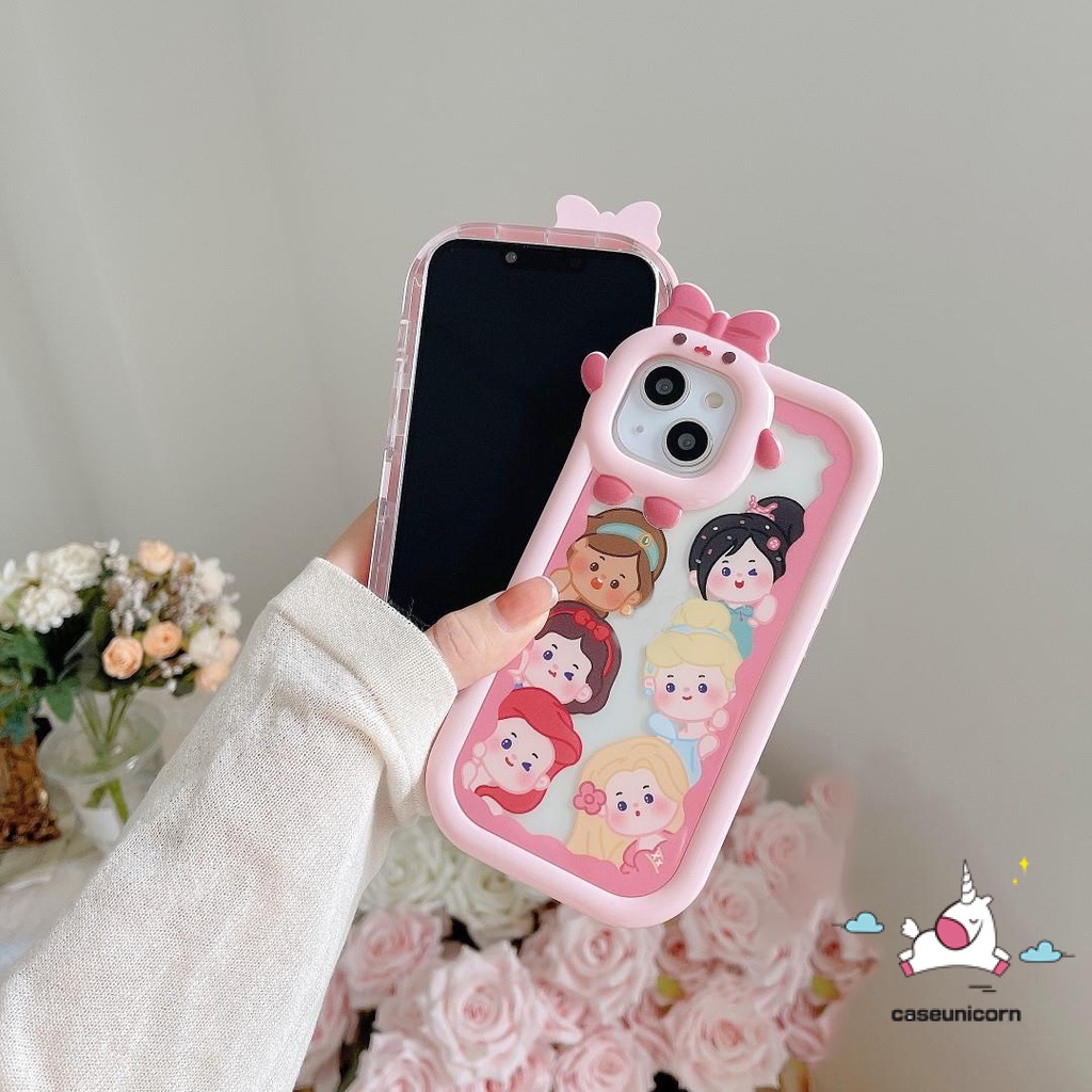 Ốp Điện Thoại Mềm In Hình Công Chúa Disney 3D Cho iPhone XR 11 13 12 14 Pro MAX 7 8 Plus 6 6S 14 Plus X XS MAX SE