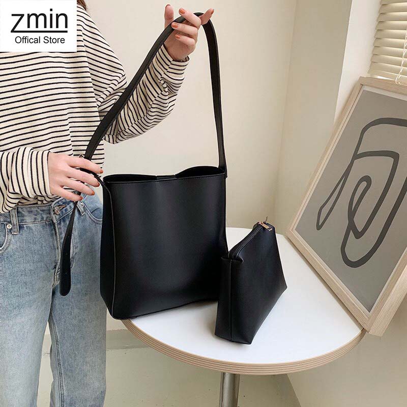 Túi tote đeo chéo nữ da thời trang Zmin, đựng vừa A4 chất liệu da cao cấp-T018