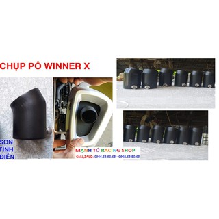 Chụp pô Winner X Sơn tĩnh điện 2020 chụp ống xả