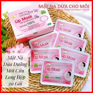 Mặt nạ dưỡng môi từ dừa cửu long hộp 20 miếng