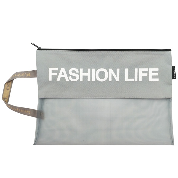 Túi Lưới A4 Fashion Life - Kinhshion A4-129 - Màu Xám