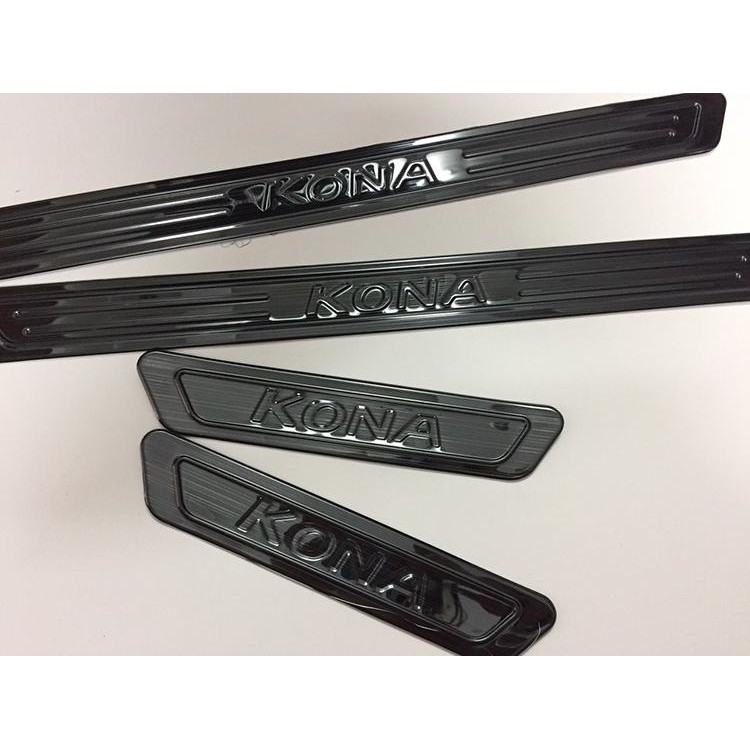 Bộ 4 ốp bậc ngoài xe Hyundai Kona 2018 - 2021 ( mẫu Titan)