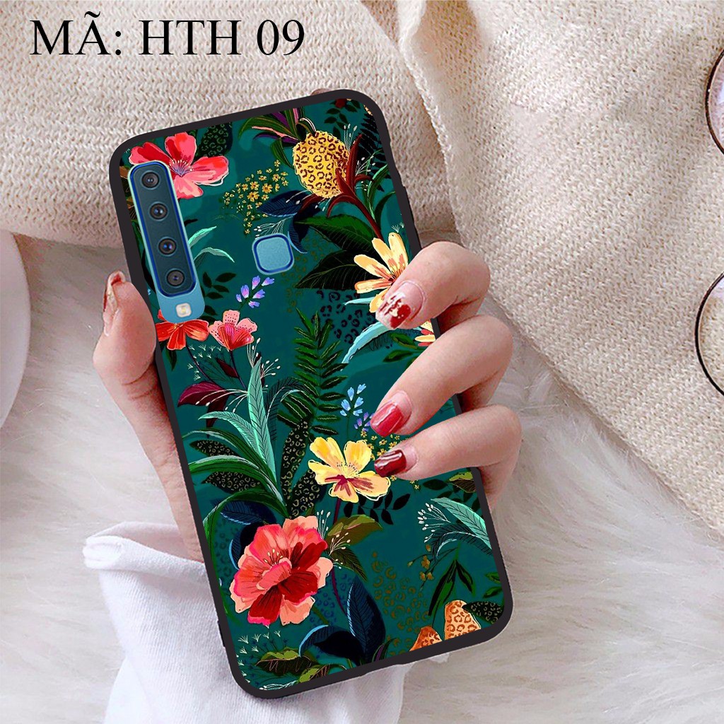 Ốp lưng Samsung A9 2018 viền dẻo TPU BST Hoạ Tiết Hoa