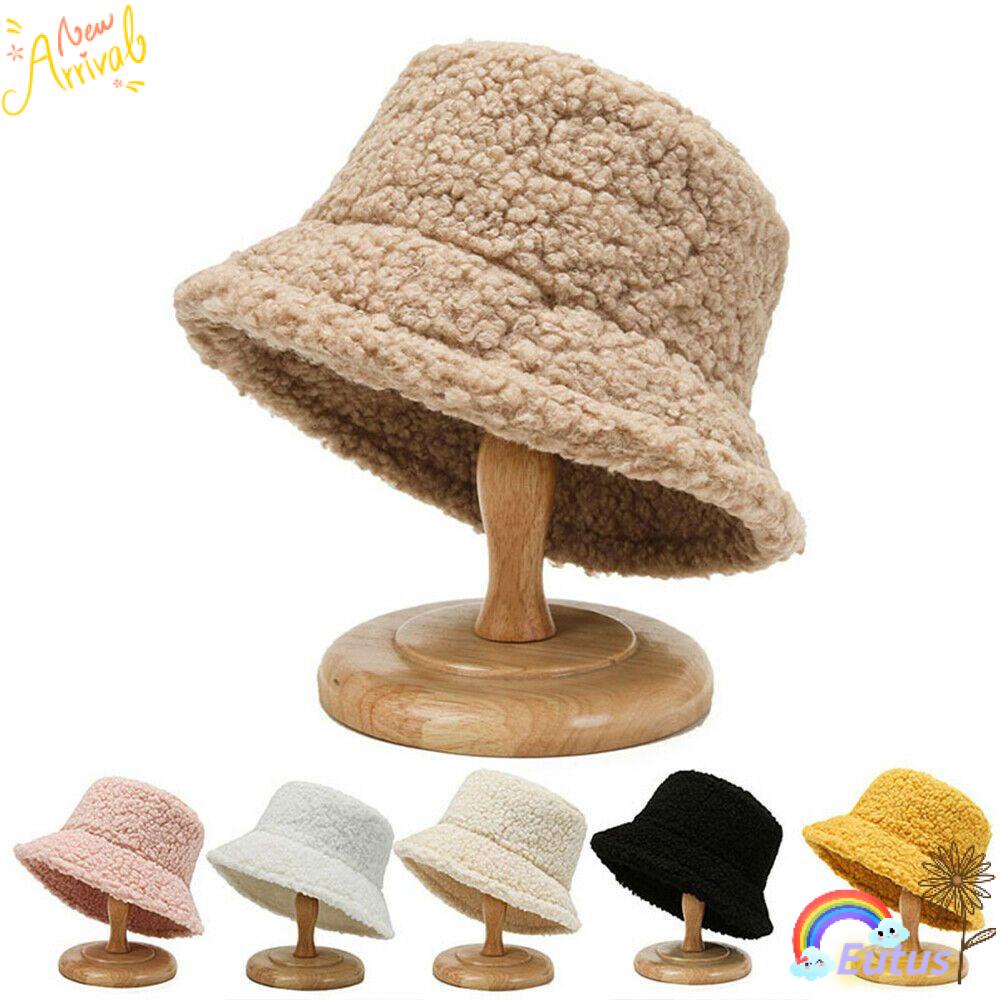 Nón Bucket Chất Liệu Len Lông Cừu Mềm Mại Thời Trang