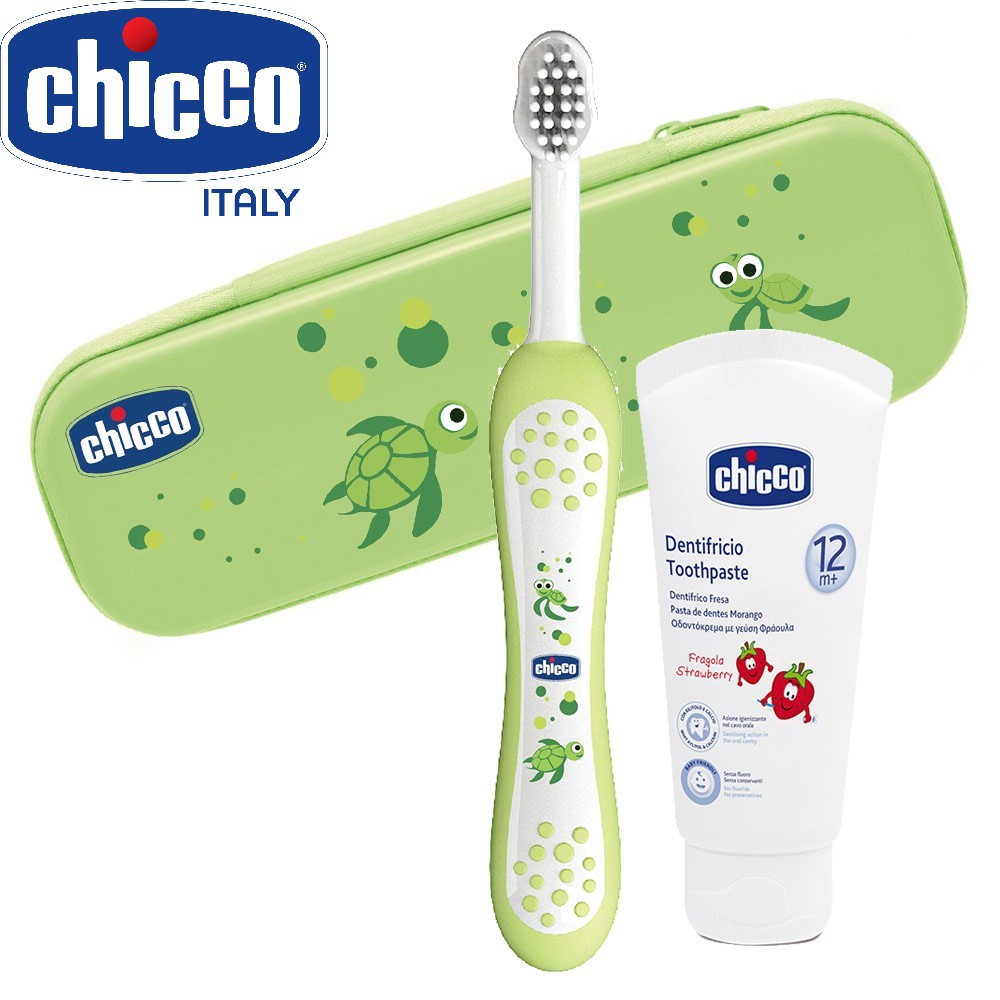 [Chính Hãng] Bộ chăm sóc răng miệng 3 in 1 Chicco 12M+