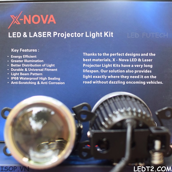 [LEDT2 ISOP] Bi gầm LED X - Nova X50 [Số lượng: 1 cặp]