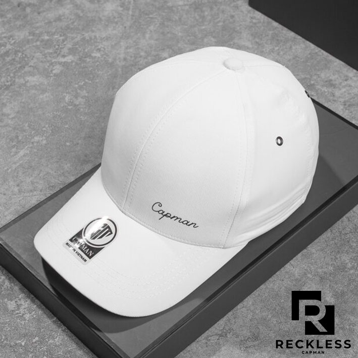 Mũ lưỡi trai chính hãng RECKLESS CAPMAN thể thao, vải dù trơn thoáng mát CM146