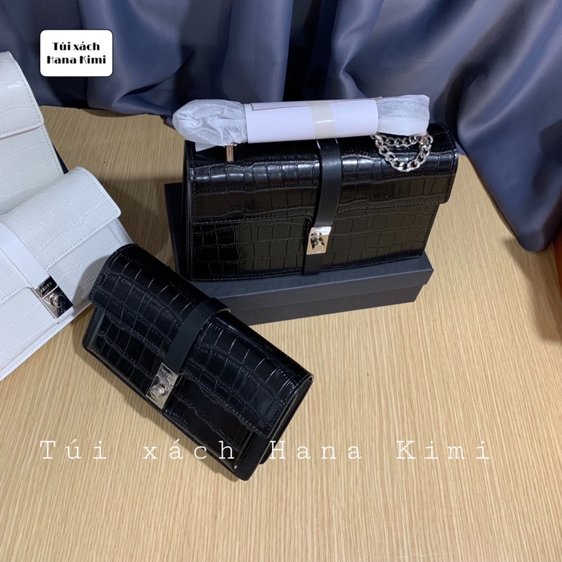 Túi đeo chéo nữ da rắn size 20- size 24