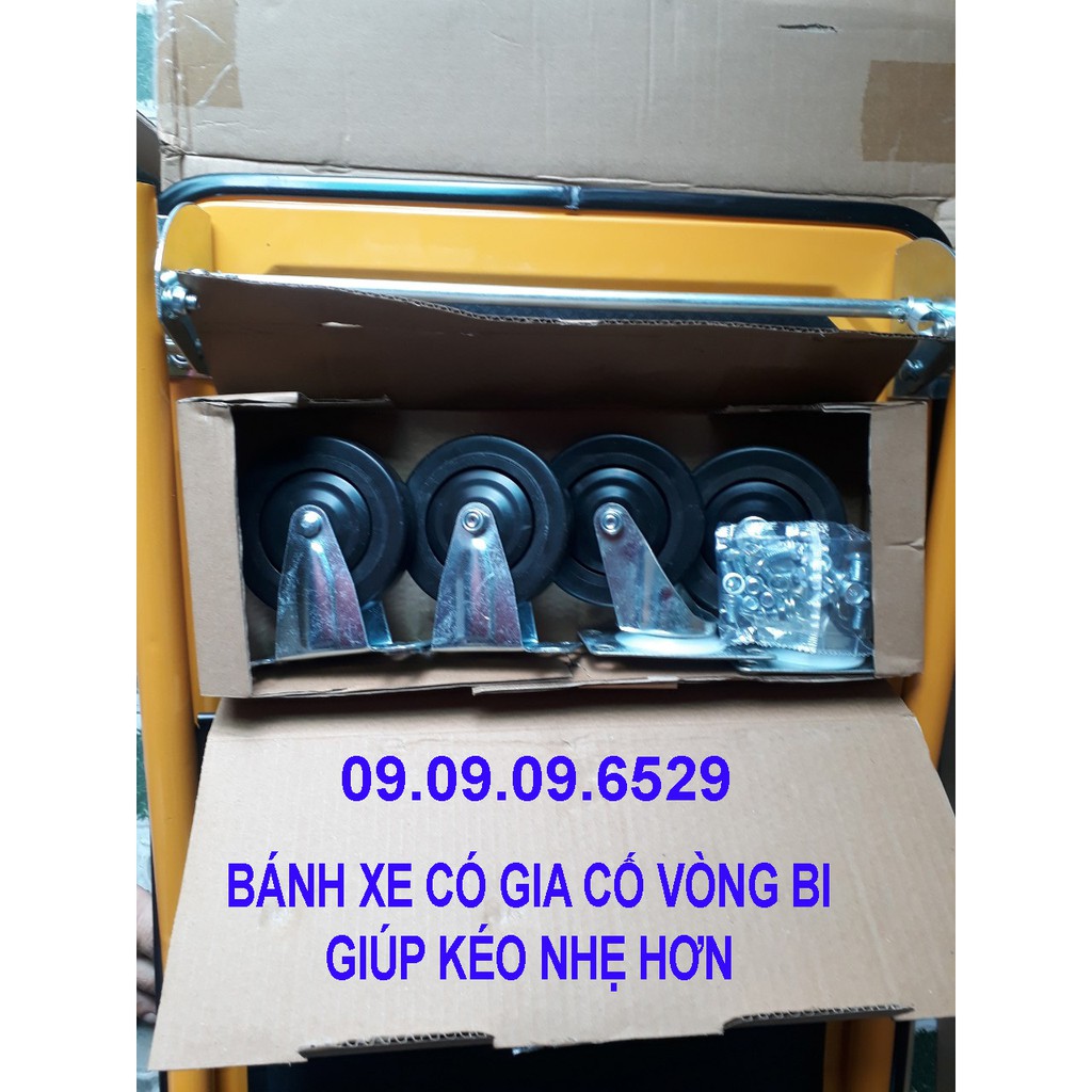 HÀNG NHẬP  KHẨU XE ĐẨY HÀNG 4 bánh XDH150V_TRỌNG TẢI 150kg, ÊM TAY VÀ CHẮC CHẮN