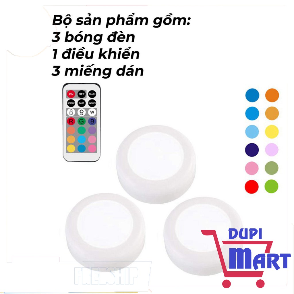 [SIÊU HOT] Đèn LED dán tường trăng trí nhấp nháy -  Điều khiển từ xa - 16 chế độ màu sắc ánh sáng đa năng tiện dụng