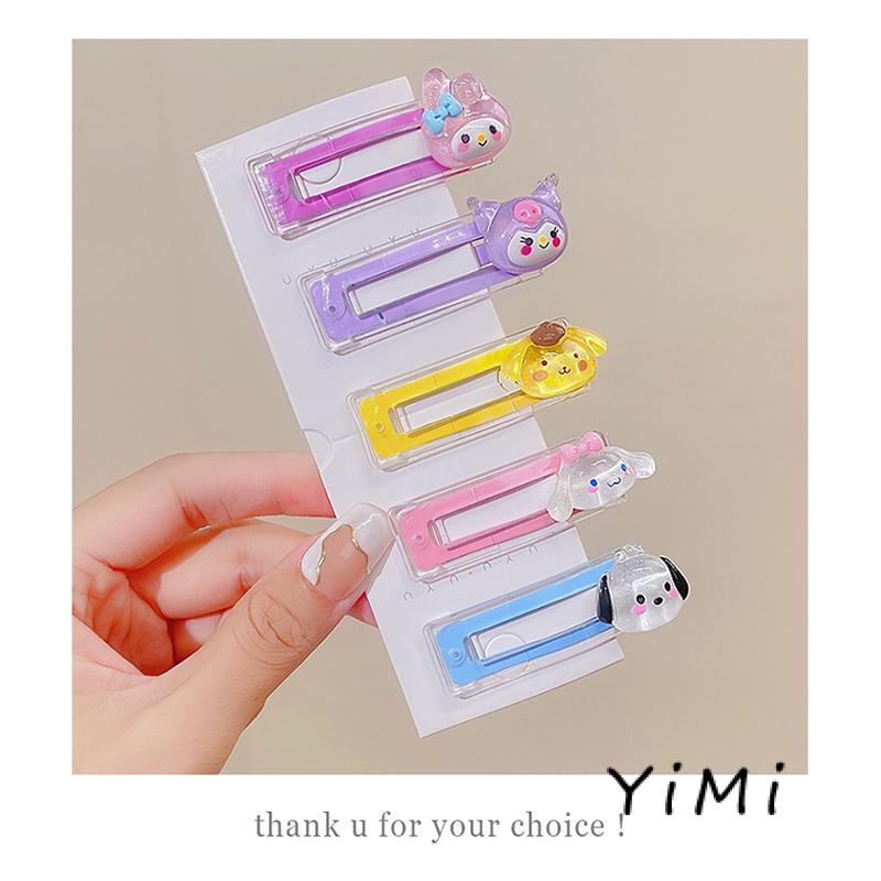 Kẹp Tóc Mái Bên Họa Tiết Hoạt Hình Sanrio Ngọt Ngào Dễ Thương Phong Cách Hàn Quốc Cho Bé Gái