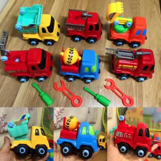 Bộ 6 xe công trình cho bé