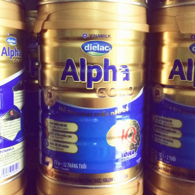Sữa bột Dielac Alpha gold 2 lon 900g