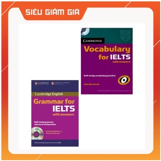 Bản đẹp bộ 2 cuốn: cambridge grammar + vocabulary for ielts