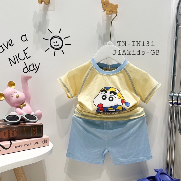 [Trẻ em 0-7 tuổi] Bộ cộc tay Minky Mom Vải Thun Lạnh Thiết Kế Raglan Cho Bé Trai, Bé Gái Từ 8-27 Kg- TN-IN131