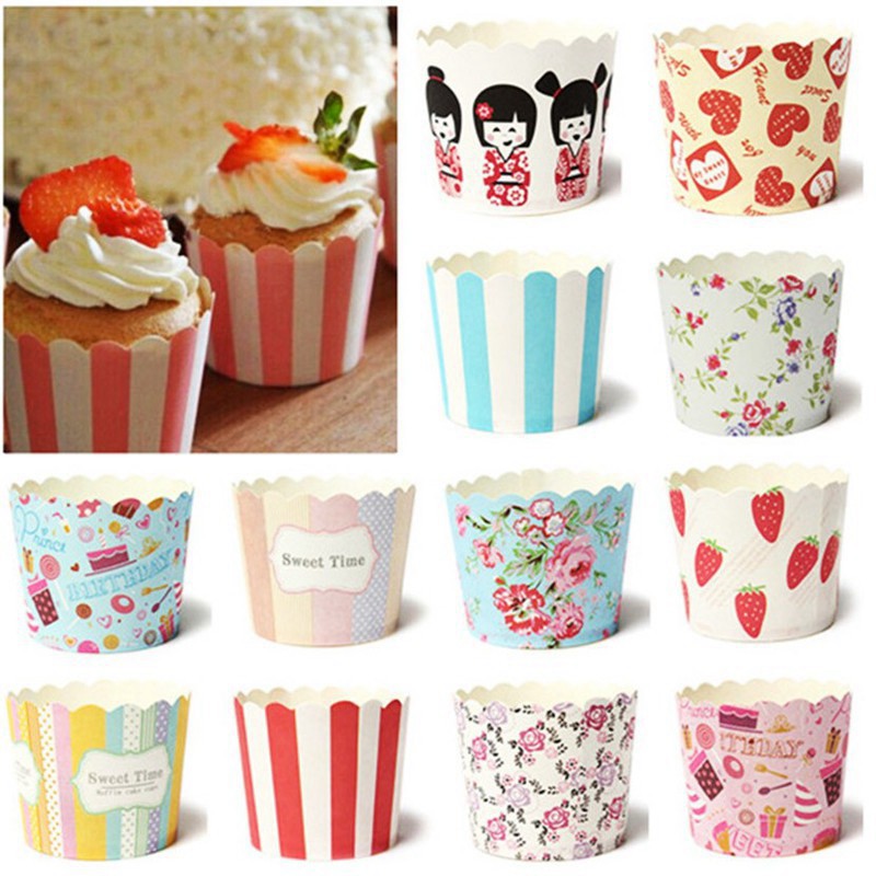 [An Toàn – Tiết Kiệm] COMBO 200 LY GIẤY CUPCAKE CỨNG