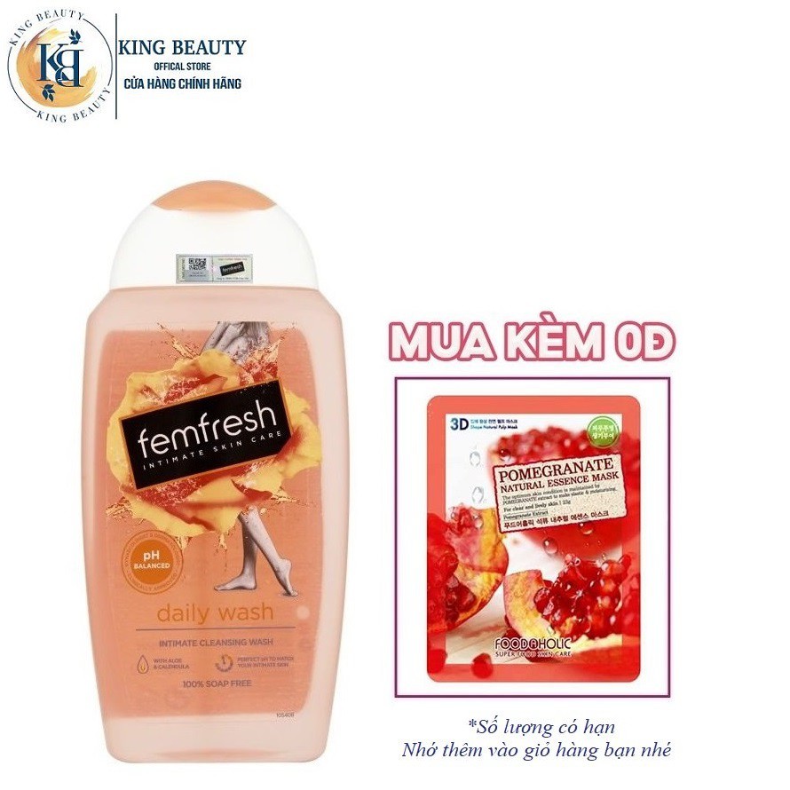 Dung Dịch Vệ Sinh Phụ Nữ Femfresh Daily Intimate Wash 250ml ( màu cam )