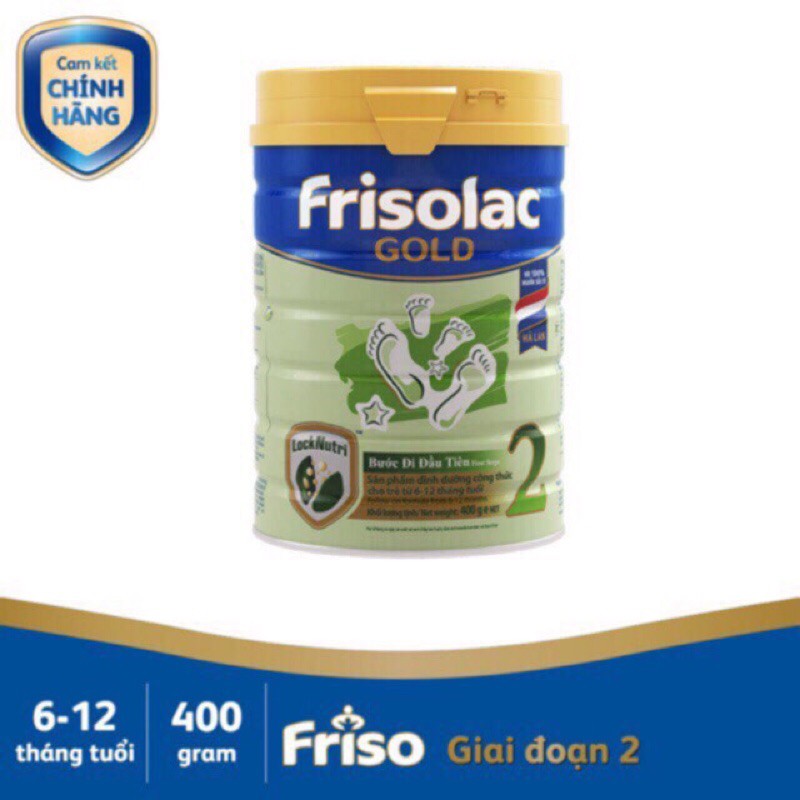 Sữa Frisolac gold 2 400g(mẫu mới)