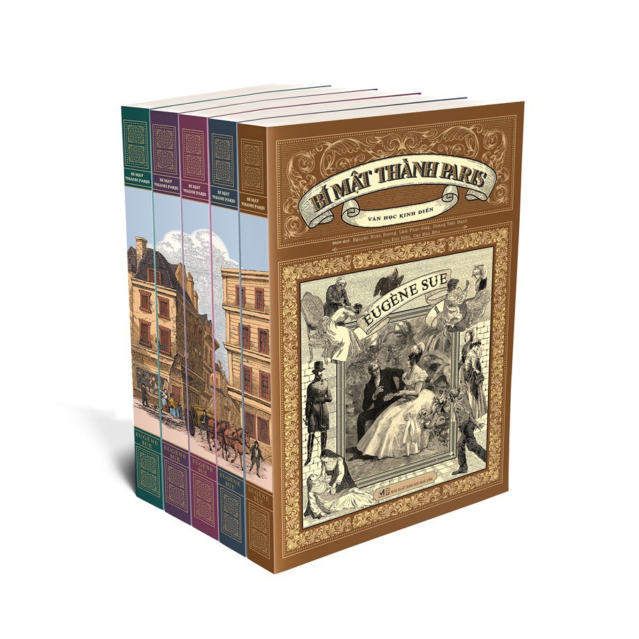 Sách văn học kinh điển - Combo Bí mật thành Paris (bản bìa mềm 5 cuốn)