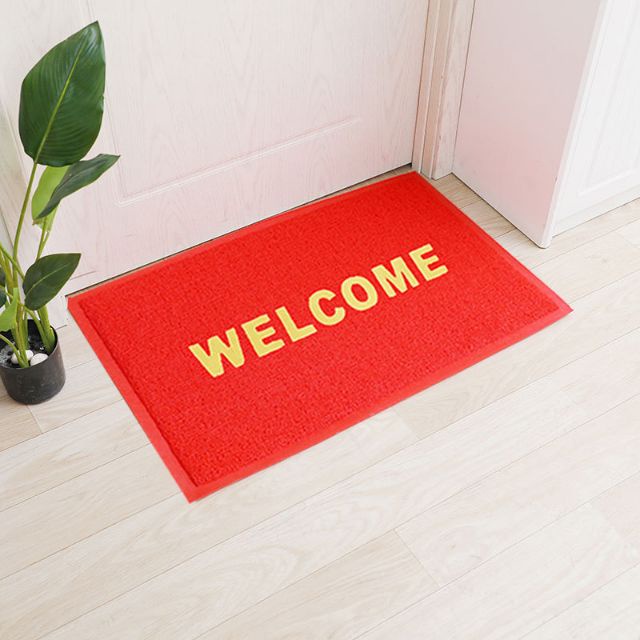 Thảm nhựa lau chân Welcome 40x60cm CHỐNG TRƯỢT Miếng trải sàn Welcome