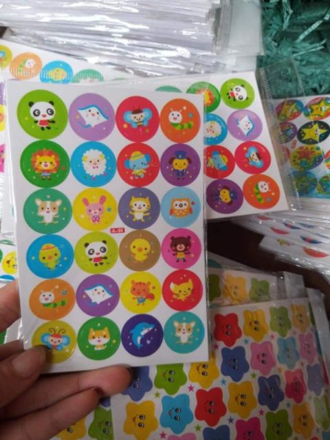 Sticker dán lời khen [Size 2cm]