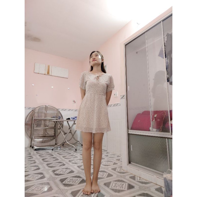 đầm hoa voan