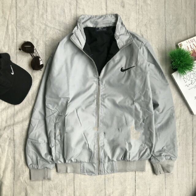 Áo khoác dù lót cào logo thêu nam nữ mặc được