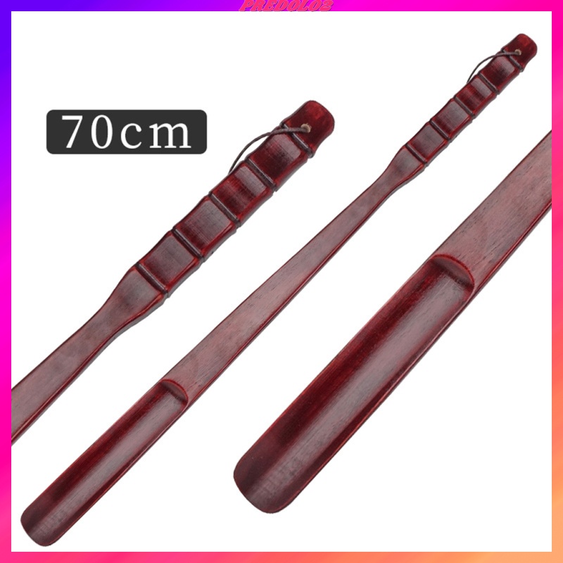 [Predolo2] Dụng Cụ Sửa Giày Cán Dài Bằng Gỗ Tự Nhiên Dài 55cm Màu Nâu