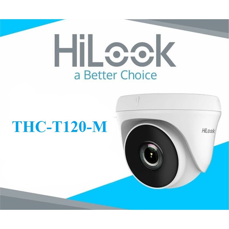 Camera Dome HD-TVI hồng ngoại 2.0 Megapixel HILOOK THC-T120-M - Hàng chính hãng