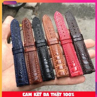 Dây đồng hồ vẩy chân da đà điểu.