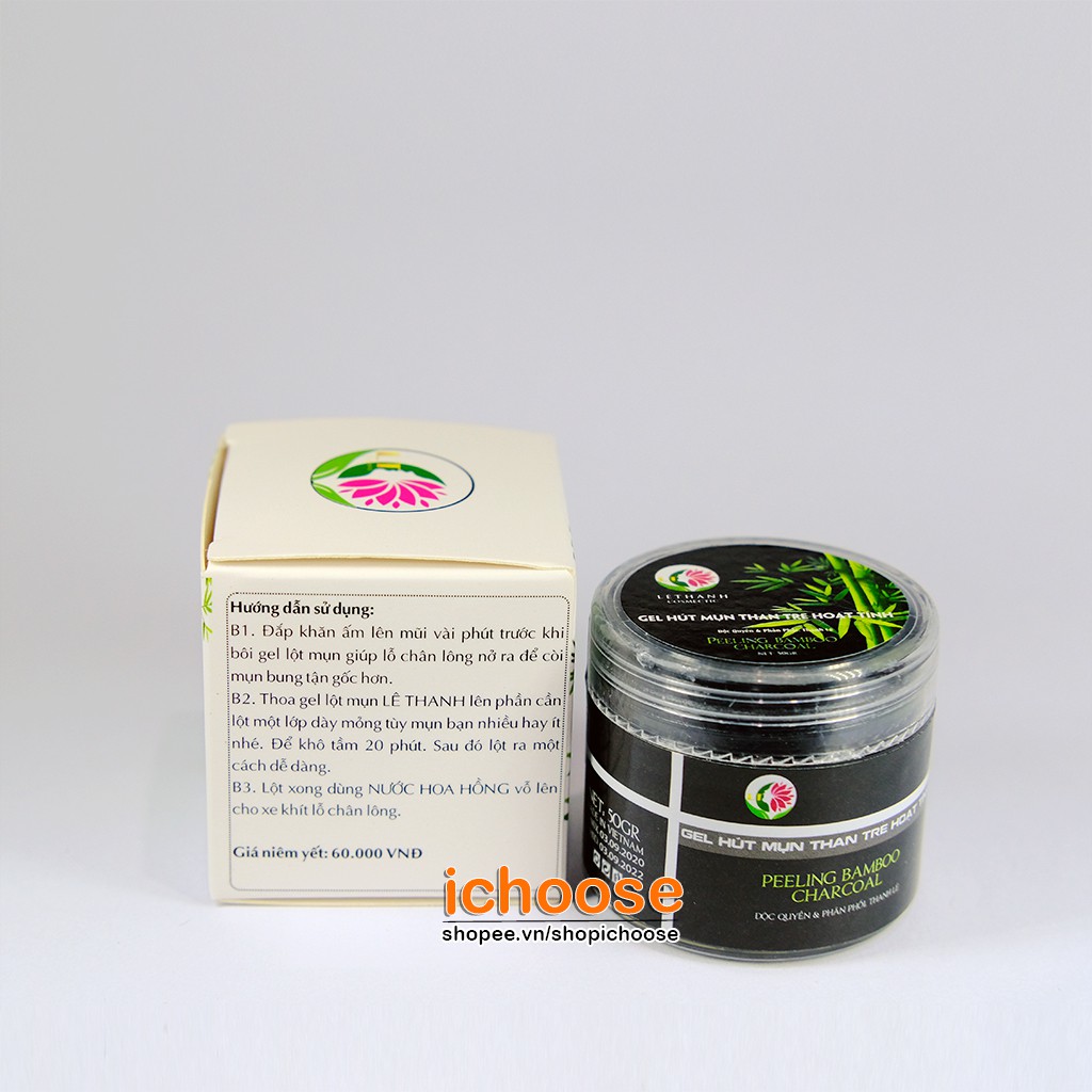 Gel lột mụn than tre hoạt tính, gel hút mụn Lê Thanh giúp lột mụn đầu đen, mụn cám làm sạch da - Tặng có quét tiện lợi | BigBuy360 - bigbuy360.vn