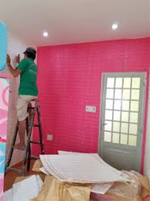 Xốp dán tường 5mm giả gạch 3D | BigBuy360 - bigbuy360.vn