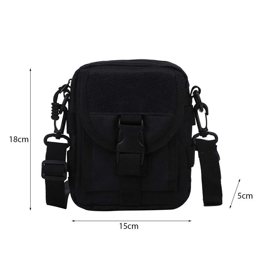 Túi đeo chéo mini bag 1 khóa bấm cá tính kiểu dáng Unisex | BigBuy360 - bigbuy360.vn