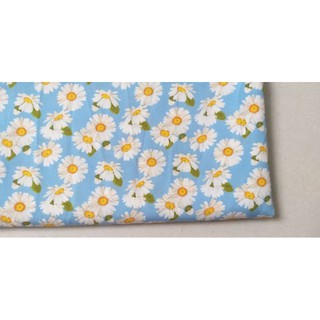 Vải lụa mẫu hoa cúc, khổ 1m4(1m/35k)