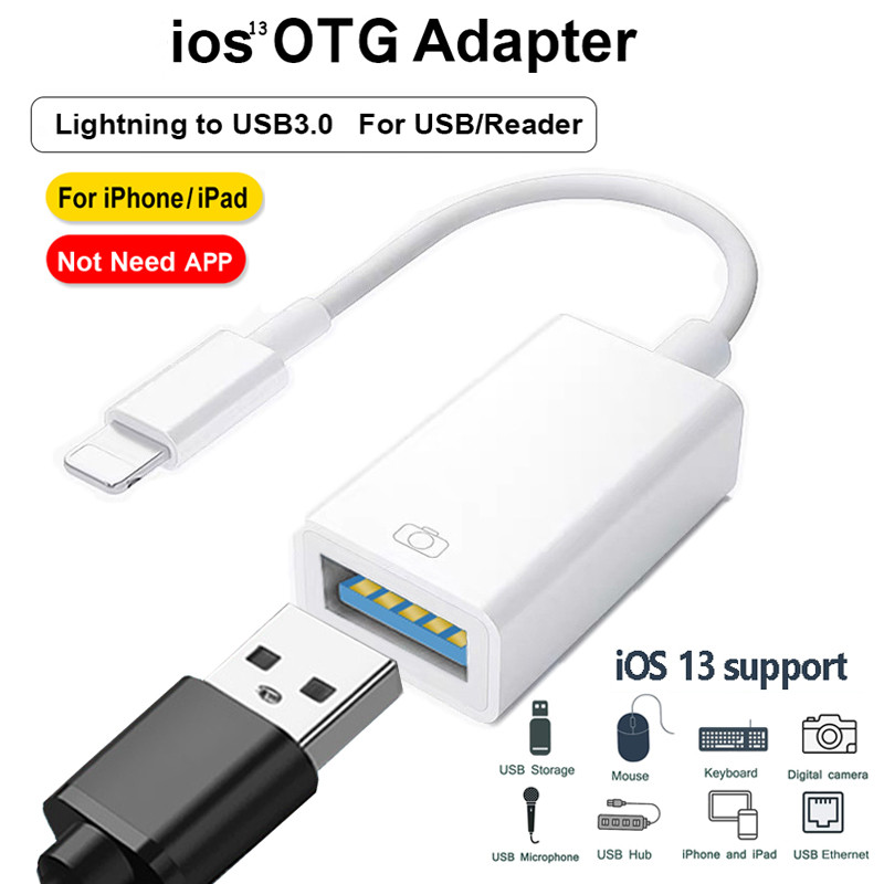 Dây Cáp Chuyển Đổi Cổng Lightning Sang Usb Otg Dành Cho Iphone Ipad