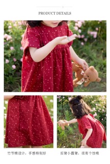 Váy đỏ cho bé gái