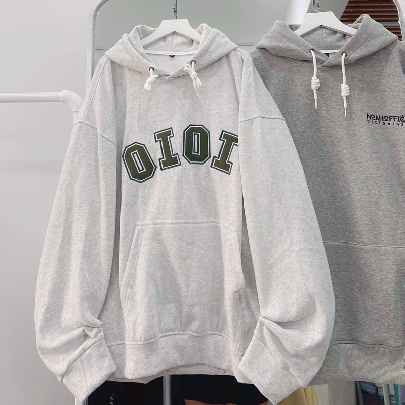 Áo Hoodie Nỉ Bông Unisex OIOI màu XÁM 🖤 Nam nữ unisex 🖤 ÁO KHOÁC HOODIE Jaystoree 🖤 | BigBuy360 - bigbuy360.vn