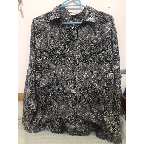 Áo sơmi hoạ tiết vintage cổ điển