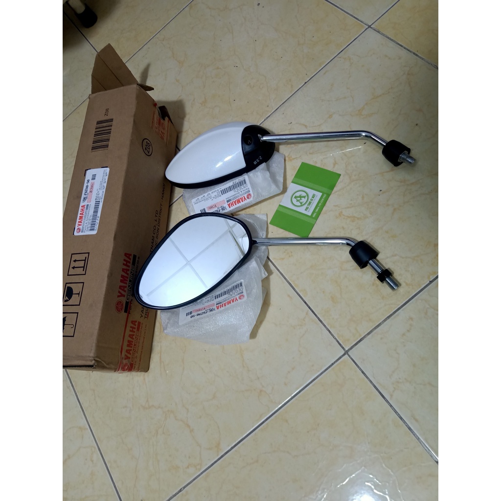 1 Cặp Kính chiếu hậu gương Yamaha Nozza Grande chính hãng Trắng
